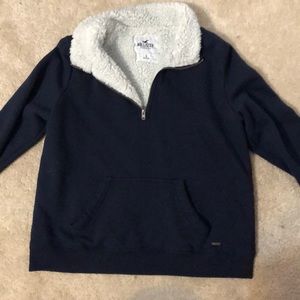 half zip sweat shirt